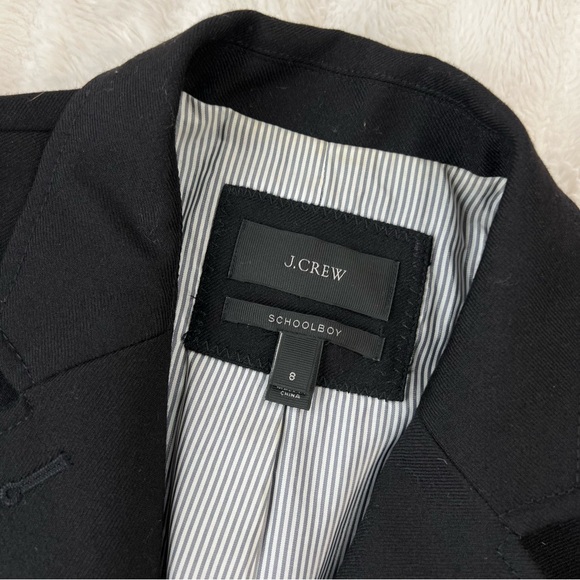 J CREW black wool Schoolboy Blazer - Picture 6 of 10